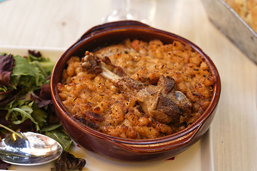 Cassoulet à la saucisse de Toulouse et au canard confit